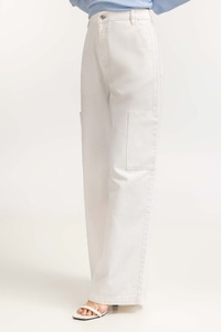 White Basic Trouser WM-JNS-WS23-021